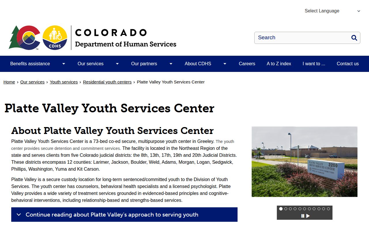 Platte Valley Youth Services Center youth release records source