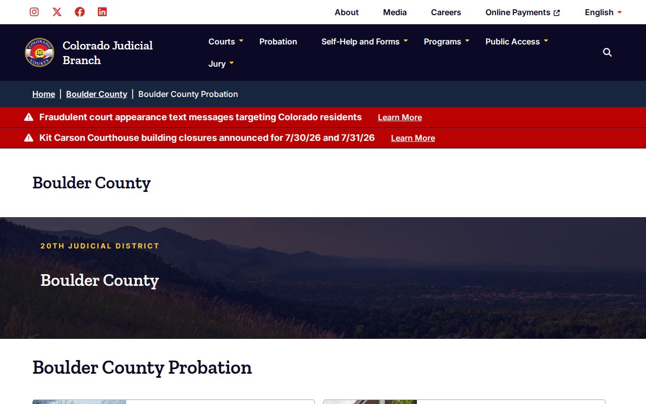 Boulder County probation and parole release supervision source